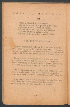 Canción de esperanza