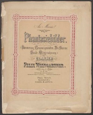 Phantasiebilder : für Clavier ; Op. 5