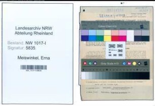 Entnazifizierung Erna Meiswinkel , geb. 02.04.1897 (Kauffrau)