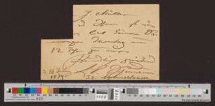 Autograph- Postkarte Zeil Musikalien Geschäfte