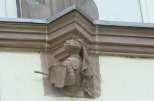 Gesimskonsolen mit Berufsdarstellungen — Ritter mit Lanze