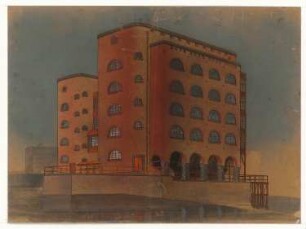 Fabrikgebäude Werdermühle, Breslau: Ansicht