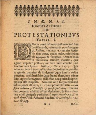 Disp. iur. de protestationibus