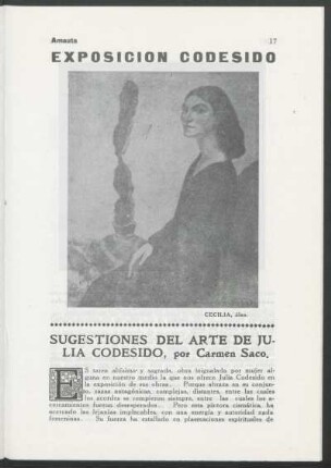 Cecilia : óleo