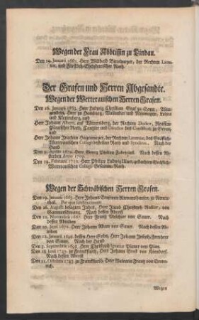 Der Grafen und Herren Abgesandte