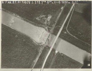 Isarbrücken südlich Freimann bzw. Unterföhring (1000 m)