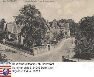 Darmstadt, Prinz Christian-Weg auf der Künstlerkolonie