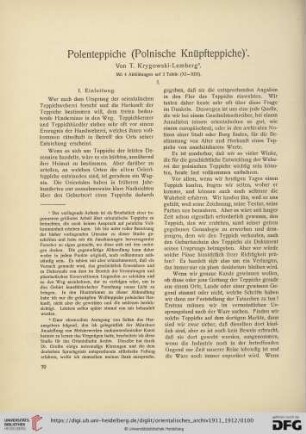 2: Polenteppiche (Polnische Knüpfteppiche)