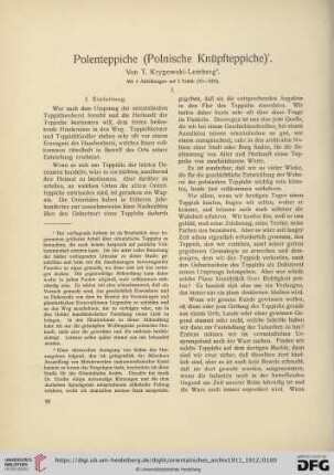 2: Polenteppiche (Polnische Knüpfteppiche)