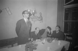 Chanukkah (Lichterfest) : Blick auf Teilnehmer des Festes