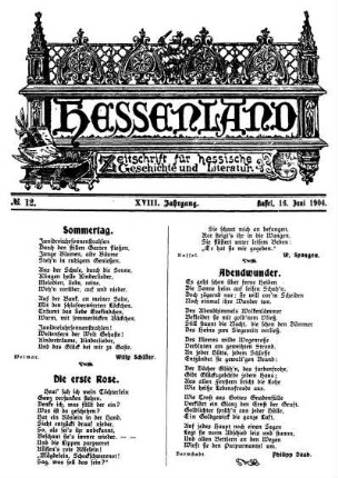 No. 12, 16. Juni 1904