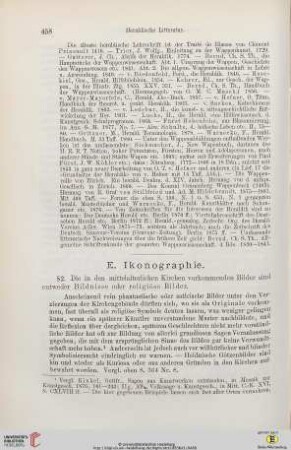 E. Ikonographie