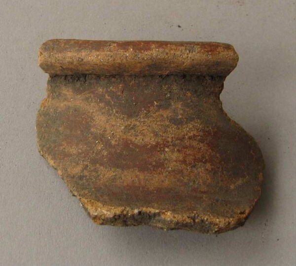 Rim piece of a clay vessel