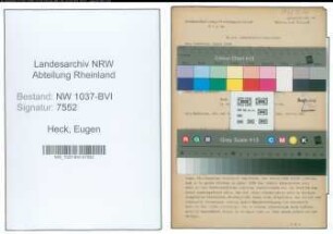 Entnazifizierung Eugen Heck , geb. 31.08.1892 (Kaufmann)