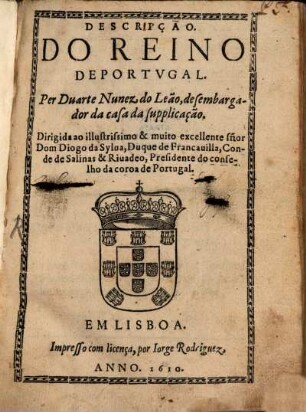 Descripção do Reino de Portugal