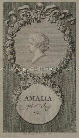 Portrait zum Lauenburger genealogischen Kalender auf das 1785. Jahr