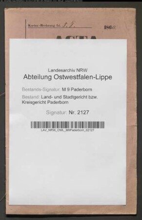 Erblasser: Wiedemeyer, Philippine, geb. Tölle:
