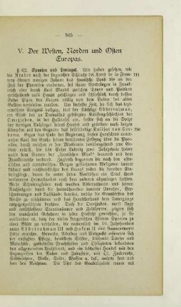 V. Der Westen, Norden und Osten Europas