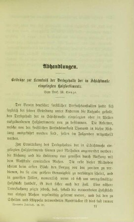 I.1. Beiträge zur Kenntniß der Derbgehalte der in Schichtmaße eingelegten Holzsortimente