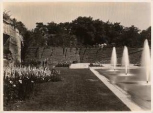 Reichsgartenschau 1939 auf dem Killesberg, Stuttgart: Rosental, Wasserspiele, Treppe