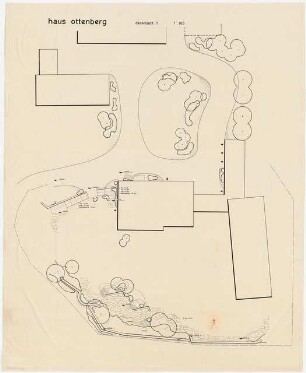 Haus Ottenberg, Kressbronn: Lageplan mit Gartenplan 1:100, Deckblatt 1