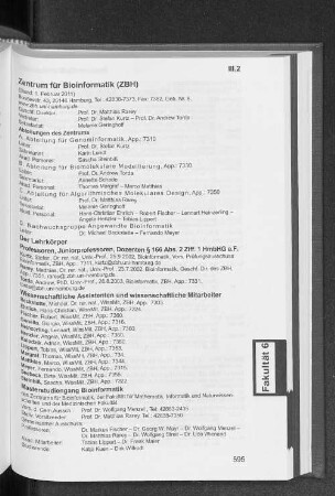 Zentrum für Bioinformatik (ZBH)