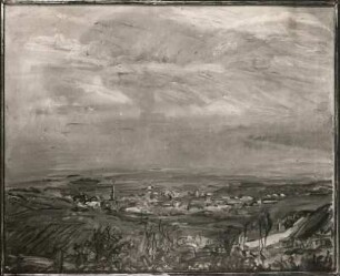 Blick auf Kallstadt im Herbst