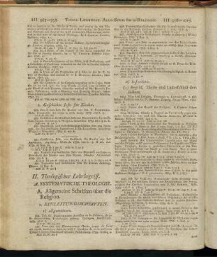 II. Theologischer Lehrbegriff