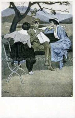 Postkartenserie zum Ersten Weltkrieg