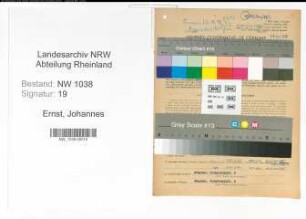 Entnazifizierung Johannes Ernst , geb. 07.07.1904 (Finanzbeamter)