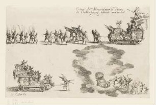 Einzug des Prinzen von Pfalzburg, Blatt 1 der Folge "Le Combat à la Barrière"