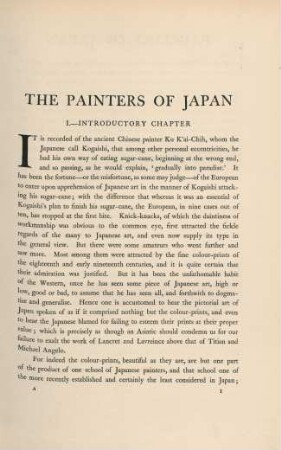 I. - Introductory chapter