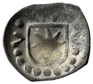 Fundmünze, Pfennig (Schüsselpfennig), 1570