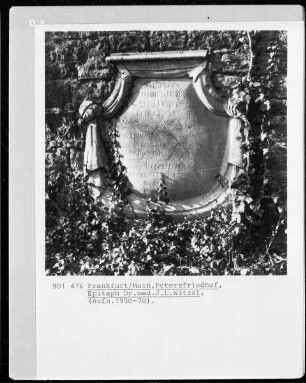 Epitaph für Doktor J. L. Witzel
