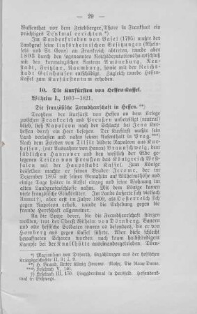 10. die Kurfürsten von Hessen-Kassel.