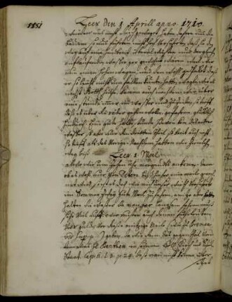 Leer 1. April 1710