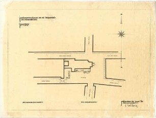 Bestelmeyer, German; Nürnberg (Bayern); Ev. Friedenskirche St. Johannes - Mappe 1: Lageplan