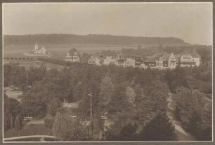 Blick auf Altheide und die Kaiser-Friedrich-Gedächtniskirche