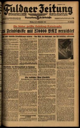 Ausgabe vom Montag, den 21. September 1942.