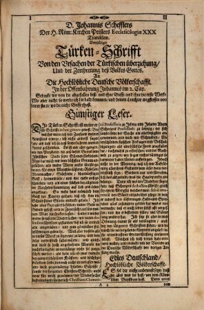 D. Johannis Schefflers Der H. Römischen Kirchen Pristers Ecclesiologiae, Oder Kirche-Beschreibung, Anderer Theil