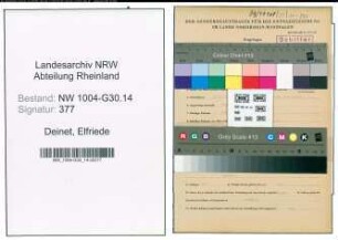 Entnazifizierung Elfriede Deinet , geb. 17.05.1894 (Schiffer)