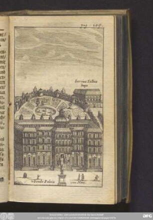 [Vom Hauß Servii Tullii: Neronis: und Tempel des Glücks.]