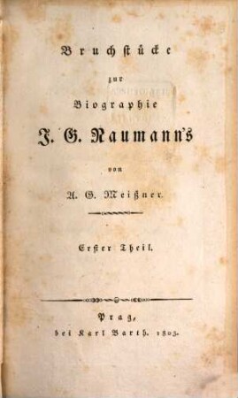 Bruchstücke zur Biographie J. G. Naumanns. 1