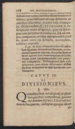 Caput IV. De Divisionibus