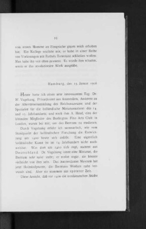 Hamburg, den 15. Januar 1906