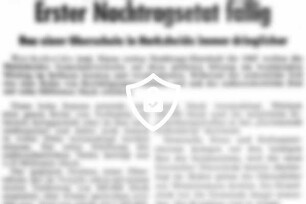 Erster Nachtragsetat fällig