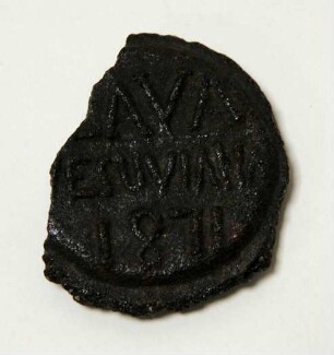 Medaille aus Lavagestein