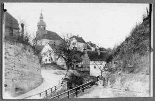 Dorf Schönburg an der Saale vor Naumburg