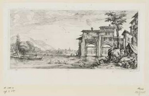 Badenden, Blatt 3 der Folge "Diverse vedute designate in Fiorenza"