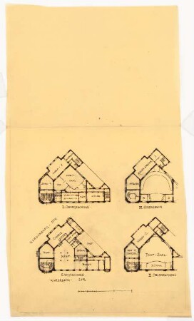 Geschäftshaus Knesebeck-/Hardenbergstraße, Berlin-Charlottenburg: Grundriss EG, 1. OG, 2. OG, 3. OG